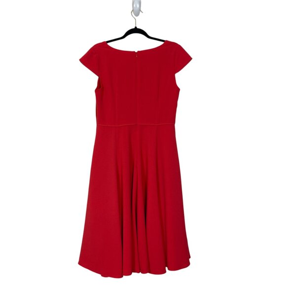 Girl Meets Glam Dress Size 8 Regina Red Whimsi Midi Fit Flare Flowy - Picture 3 of 11